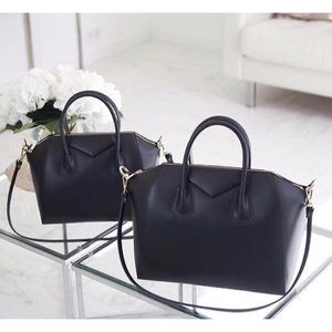 Italian Leather | Black Top Handle Bag